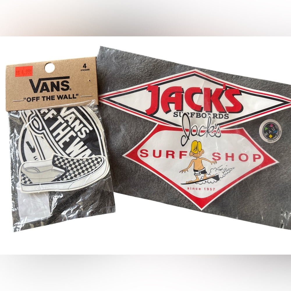 Vans and Jack's Surfboards Sticker Set